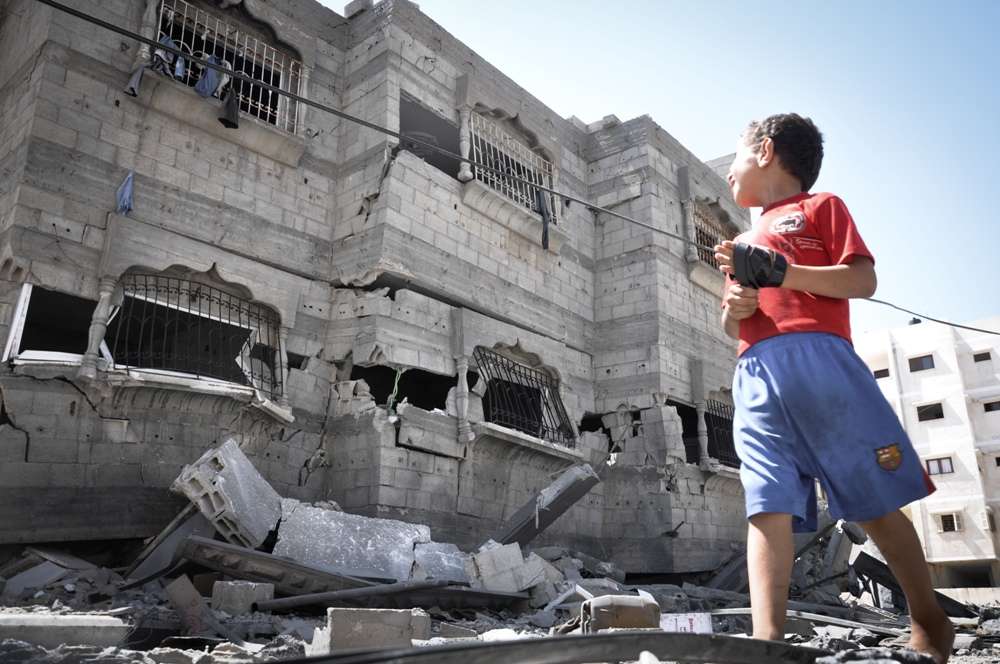 ویرانی‌ خانه‌ها‌ در‌ غزه