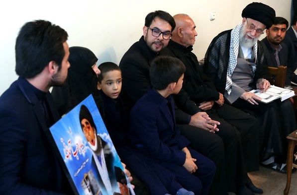 دیدار خانواده جانباز شهید رجب محمدزاده با رهبر معظم انقلاب