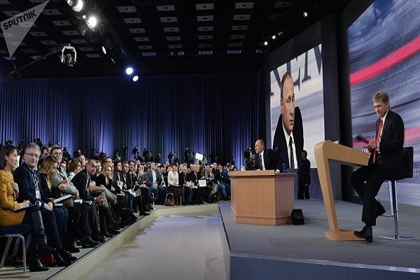 آغاز نشست خبری سالانه پوتین با حضور ۱۶۴۰ خبرنگار