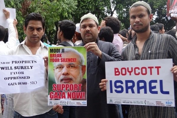 تظاهرات ضد صهیونیستی در «دهلی نو» در آستانه سفر نتانیاهو به هند