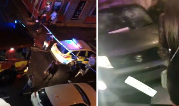 حمله یک خودرو به باشگاه شبانه در انگلیس