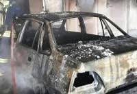 مردی بعد از آتش زدن همسرش در پراید، خودکشی کرد!