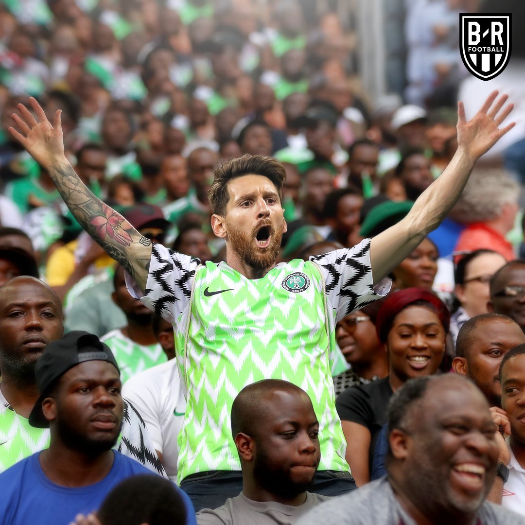 ‍ وقتی مسی پیراهن نیجریه را به تن کرد! /عکس